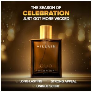 VILLAIN Oud EDP, Long Lasting Perfume for Men, 100ml - Image 4
