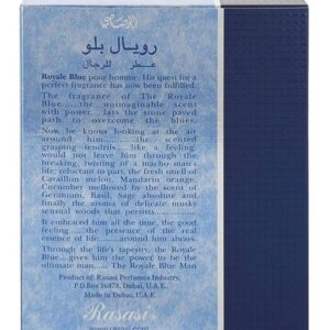 Rasasi Royale Blue EDP Perfume for Men 75ml - Image 3