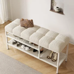 Living Room Entrance Storage Shoe Changing Stool Bedroom Creative Comfortable Bed End Bench Cloakroom Shoe Changing Stools - Image 2