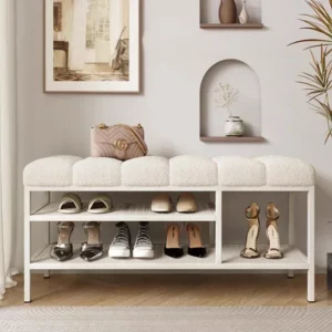Living Room Entrance Storage Shoe Changing Stool Bedroom Creative Comfortable Bed End Bench Cloakroom Shoe Changing Stools - Image 3