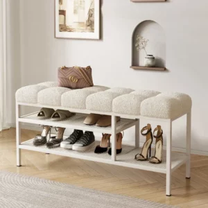 Living Room Entrance Storage Shoe Changing Stool Bedroom Creative Comfortable Bed End Bench Cloakroom Shoe Changing Stools - Image 5