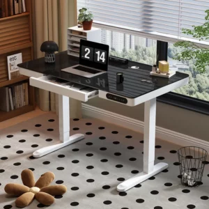 Intelligent Electric Adjustable Standing Computer Table E-Sports Workbench Office Operation Station for Home Learning - Image 4