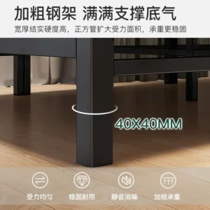 Rollaway Bed Single Household Simple Dormitory Lunch Break Small Office Nap Artifact Rental House Adult Iron Bed - Image 3