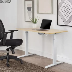 Electric Stand Up Desk Workstation Whole-Piece Desktop With Cup and headphone holder Ergonomic Height Adjustable Standing Desk - Image 3
