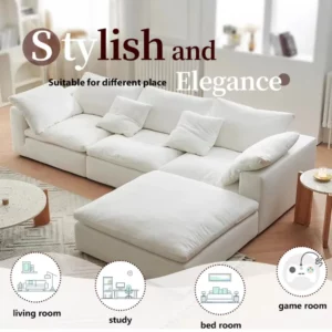 Compression Modular Combination Sofa Set Furniture Vacuum Pack Compression Sofa for Boxed Living Room Sofas - Image 4