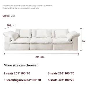 Compression Modular Combination Sofa Set Furniture Vacuum Pack Compression Sofa for Boxed Living Room Sofas - Image 6