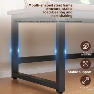 Intelligent Solid Wood Standing Desk – Electric Height Adjustable Desk for Work, Study & Gaming, Ideal for Home or Dorm Room - Image 3