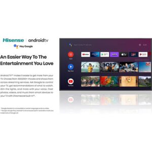 Hisense A4 Series 32 Inch HD Smart Android TV with DTS Virtual X Game And Sports Modes Chromecast Built-In Alexa Compatibility 32A4H Black - Image 5