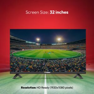 Stargold 32 Inch LED TV HD Ready, AC/DC Compatible, Dual HDMI & USB Ports, VGA, Energy Saving, Dual 8W Speakers, True Color Display for Home, & Office - Image 4