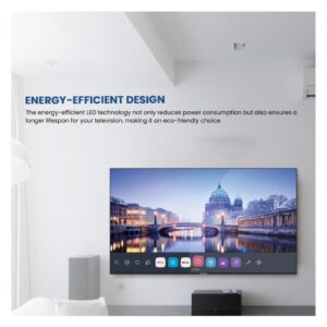 STAR TRACK 55" 4K Smart TV | webOS Hub, Bezel less, Magic Remote, Bluetooth, Netflix, YouTube, Satellite Receiver - Image 3