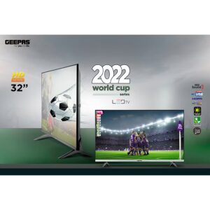 GEEPAS 32" Edgelss Slim LED TV with Remote Control,HDMI & USB Ports, AV Mode, Head Phone Jack, PC Audio In,VGA,Energy Saving Technology, Dynamic Sound GLED3201EHD Black - Image 5