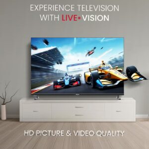 Nobel 32 Inch Led TV, Frameless, HD DLED 3xHDMI, 1xUSB,2xRF Input, 1xEarphone Output, 1xAV Input, 1xLAN With Remote Control, 19.2 x 72 x 46.2 (W x D x H) cm NTV32FL Black - Image 5