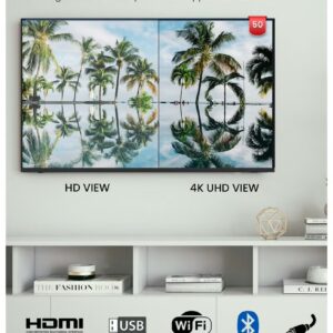 H2O 50-Inch Frameless Smart TV with Android 14 – 4K UHD, Google Assistant, Chromecast Built-In, Voice Remote - Image 6