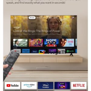 ROWA 55-Inch 4K UHD Smart TV | Google TV | Dolby Vision & Atmos | HDR10 | MEMC | Dynamic Color Enhancement | Voice Control | Game Master with Slim Design - 2025 Model (International Version) 55R55 Black - Image 2