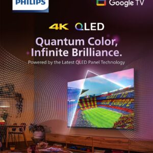 Philips 55 inch QLED 4K Google Smart TV 55PQT8169/56 Black - Image 8