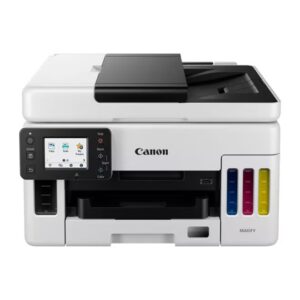 Canon GX6040 Wireless Colour 3-in-1 Refillable MegaTank Inkjet Printer, White, A4, print, copy, scan with 350-sheet paper capacity, high-yields of ink of up to 6,000 black pages or 14,000 color pages, diverse media support White - Image 3