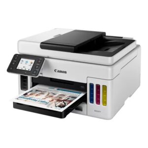 Canon GX6040 Wireless Colour 3-in-1 Refillable MegaTank Inkjet Printer, White, A4, print, copy, scan with 350-sheet paper capacity, high-yields of ink of up to 6,000 black pages or 14,000 color pages, diverse media support White - Image 5