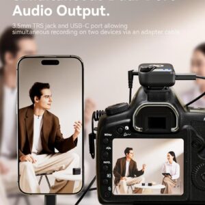 Hollyland Lark M2S Ultimate Combo Wireless Lavalier Microphone for iPhone Camera Android PC Compact Clip On Mic Noise Cancelling Titanium Clip for Vlog Interview Content Creation - Image 3