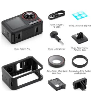 dji Osmo Action 5 Pro Standard Combo - Elevate Action Camera Image Quality, Bursting With 40MP of Action,upgraded to 4K/120fps,Dual OLED High-Brightness Touchscreens,47GB Built-in Storage - Image 4