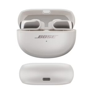 BOSE Ultra Open Earbuds with OpenAudio Technology, Open Ear Wireless Earbuds, Up to 48 Hours of Battery Life White Smoke - Image 7