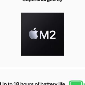 Apple MacBook Air MLXW3 | 13.6 Inch Display | Apple M2 Chip | 8-Core CPU and 8-Core GPU | 8GB RAM | 256GB SSD | macOS | English Keyboard | International Version | Space Grey - Image 3