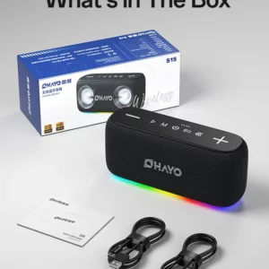 OHAYO Bluetooth Speakers, Waterproof Speaker with 60W Powerful Sound,Portable Wireless Speakers with Extral Bass,for Beach Party - Image 5