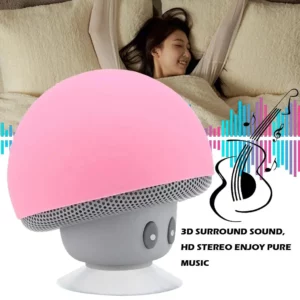 Mini Mushroom Bluetooth Speaker Waterproof Suction Cup Portable Speaker with HD Bass Creative Cartoon Gift for Bathroom Outdoor - Image 4