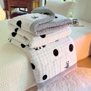Artificial Rabbit Plush Thicken Autumn Winter Blanket Warmth Queen King Size Bed Blankets Duvet Soft Fluffy Warm Comforter Core - Image 4