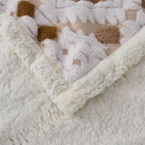 Autumn Winter Warmth Skin Friendly Artificial Lambswool Blanket Keep Warm Comfortable Jacquard Queen King Size Blanket Comforter - Image 6
