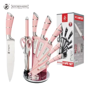 Pink Stainless Steel Kitchen Knife Set Hollow Handle Knife Combo Available In Stock Home And Garden Kitchen Dining Bar - Image 5