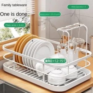 Kitchen Dish Drainer Cupboard Chopsticks Organizer Countertop Sink Shelf Organizer Shelf - Image 3