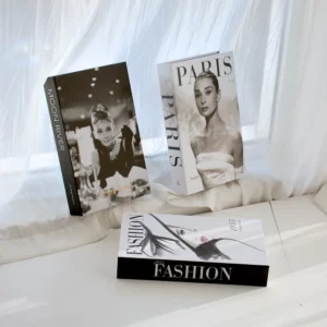 3Pcs Foldable Fashion Fake Books Living Room Decoration Designer Books Coffee Table Ornaments Club Hotel Room Villa Prop Books - Image 3