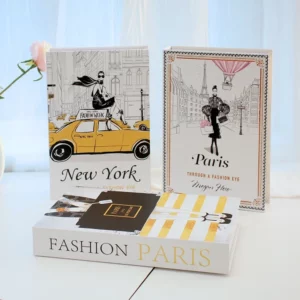 3Pcs Foldable Fashion Fake Books Living Room Decoration Designer Books Coffee Table Ornaments Club Hotel Room Villa Prop Books - Image 4