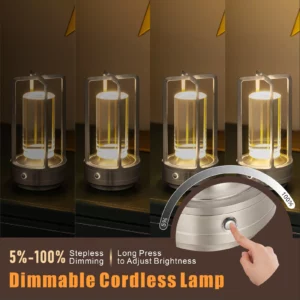 GGbingo Cordless Led Table Lamp Desk Lamps Outdoor Camping Atmosphere Light Restaurant Creative Beside Night Lights - Image 3