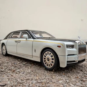 1:18 Rolls-Royce Phantom Model Car, Zinc Alloy Pull Back Toy Diecast Car with Sound and Light, Realistic Modeling Model Toy111 - Image 2