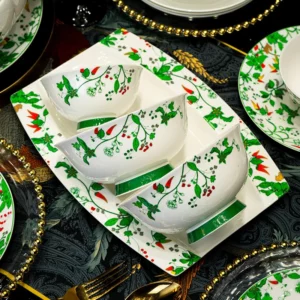 Chinese Style Luxury Plates Dinner Sets 70 Pcs For 8 People Fine Bone China Dinnerware Set Vajillas Completa Complete Tableware - Image 5
