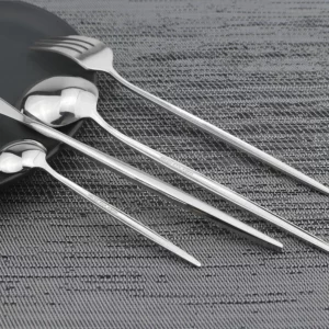 24Pcs Black Handle Golden Cutlery Set Stainless Steel Knife Fork Spoon Tableware Flatware Set Festival Kitchen Dinnerware Gift - Image 6
