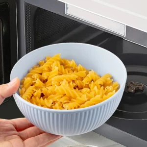 Colourful Wheat Straw Cutlery Set 4Pcs Bowl Cup Dish Set Portable Tableware Set Dinnerware Kits for Picnic Camping - Image 4