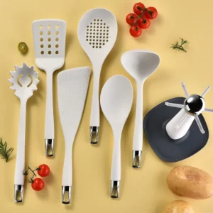 7Pcs Silicone Kitchen Utensils Scraper Spatula Cooking Tool Sets Kitchen Baking Utensils - Image 3