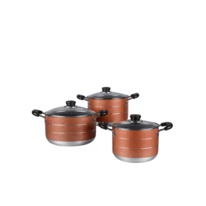 Wholesale Commercial 7pcs Nonstick Aluminum Alloy Kitchenware Cookware Set High Quality Deepened Soup Pot Multi Size Casserole - Image 2
