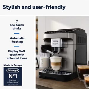 De'Longhi Coffee Machine MAGNIFICA EVO Fully Automatic Bean to Cup Coffee Machine, 12+ Functions, Ideal for Espresso, Americano, Cappuccino, Latte, Macchiato & More Coffee Recipes 1.8 L 1450 W ECAM290.81.TB Black - Image 6