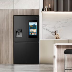 Hisense Gross 759L/Net 760L Cross Door Refrigerator Fridge RQ760N4IF1, TFT Screen, Ice& Water Despneser, Smart Connectivity, Smart Diagnostic, Shopping List Function, Food Inventory Monitor, Impressive Recipes Function, Albums, Message Board, Screen Shareing, Premium Flat Door Design,Triple Cooling Zone, Antibacterial Guard, Inverter RQ760N4IF1 black - Image 5