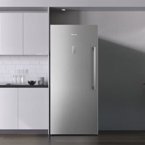 Hisense 769 Gross/592 Net Capacity , Single Door Fridge,With Inverter,Left open DoorWith Glass Shelf, Total No frost, LED Touch Control FV3N769NAI Silver - Image 3