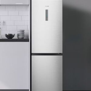 Hisense Two Door Bottom Mount Refrigerator - 390L Freezer Fridge , Frost Free, Multi Air Flow - RB3N390NDC1 Silver - Image 3