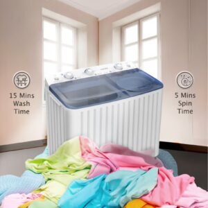 EGNRL 6.5 KG Wash/ 5.0 KG Spin Semi- Automatic Twin Tub Washing Machine, EGWM800, White (1 Year Brand Warranty) 6.5 kg 580 W EGWM800 White - Image 5