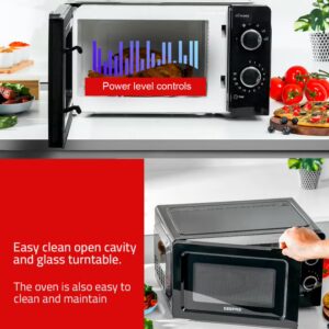 GEEPAS 20Ltr- Solo Microwave Oven - 5 Power Levels, Easy Defrost & Reheat - Black, 2- Year Warranty, (Model: GMO1899-20LS-BL) 20 L 1100 W GMO1899 Black - Image 5