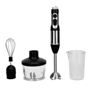 Olsenmark Powerful Copper Motor 2 Speed Modes 4 in 1 Hand Blender OMHB2462 Black/Silver/Clear - Image 5