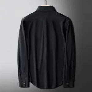 Autumn and Winter Men's New Corduroy Long Sleeved Shirt Solid Color Comfortable Casual Versatile Top - Image 6