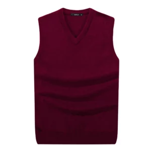 S-6XL Men Sleeveless Sweater Vest Male Autumn Spring Cotton Knitted Solid Vest Sweater Man Business V Neck Top Slim Sweaters Boy - Image 3