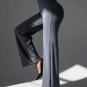 Women's High-Rise Tummy Control Straight Leg Pants with Stretch & Drape, Office Casual Pants Perfect for Any Season,Jeans（New） - Image 6